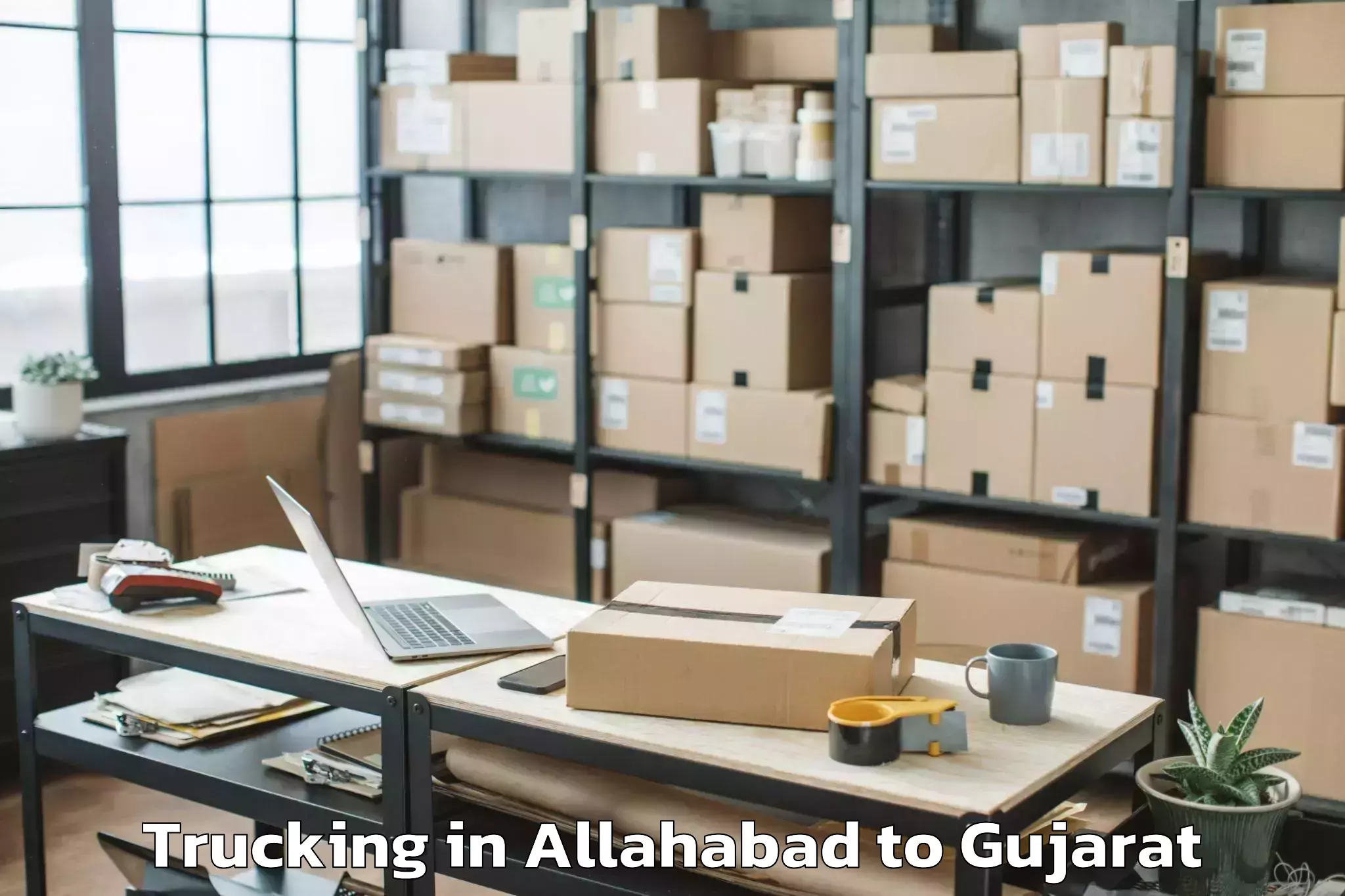 Reliable Allahabad to Bedi Trucking